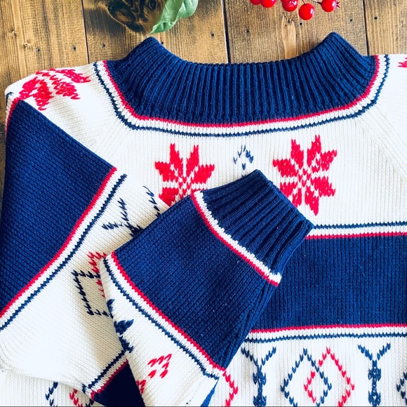 VINTAGE J.C. PENNEY Fair Isle Holiday Ski Sweater - Picture 6 of 13